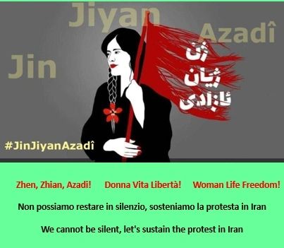 @protesta.iraniana @iranianiditorino #jinjiyanazadi #zhenzhianazadi #donnavitalibertà #womanlifefreedom #femmevieliberté #fraulebenfreiheit #mujervidalibertad